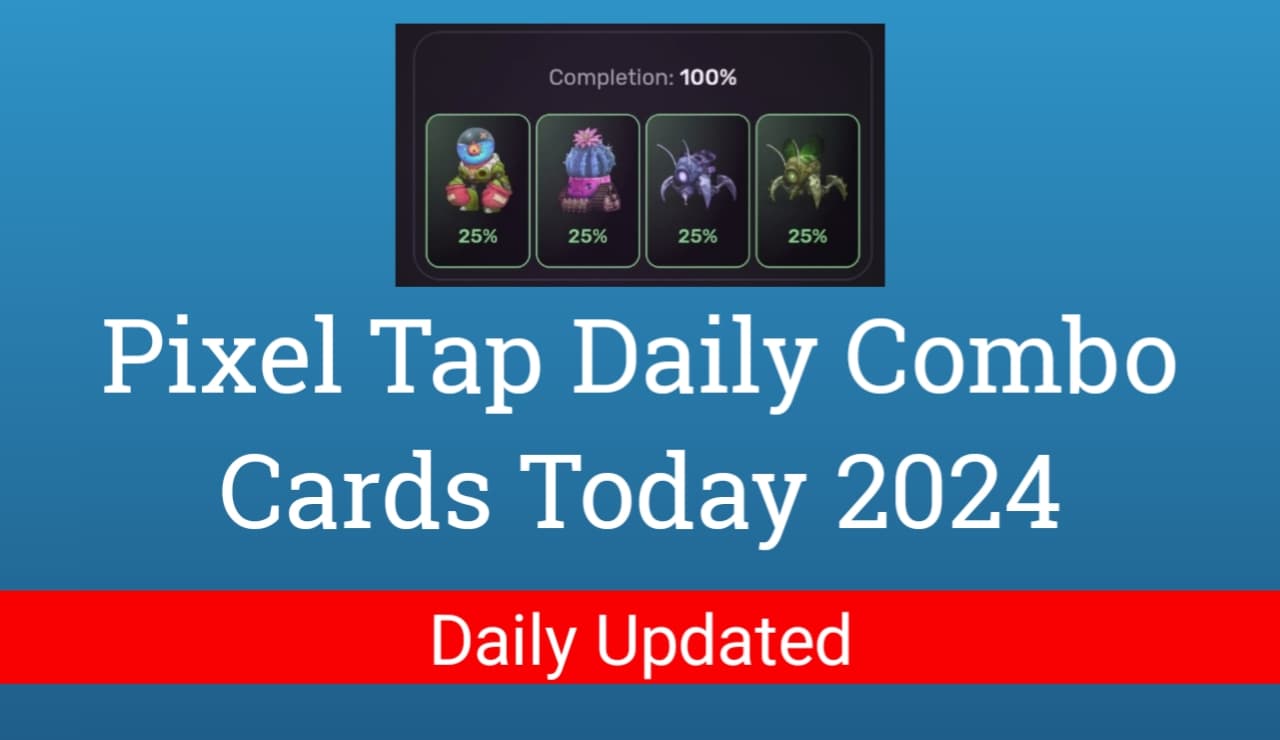 Pixel Tap Daily Combo Cards Today 2024