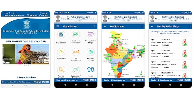 Ration Card e KYC Status Check by using Mera Rashan App